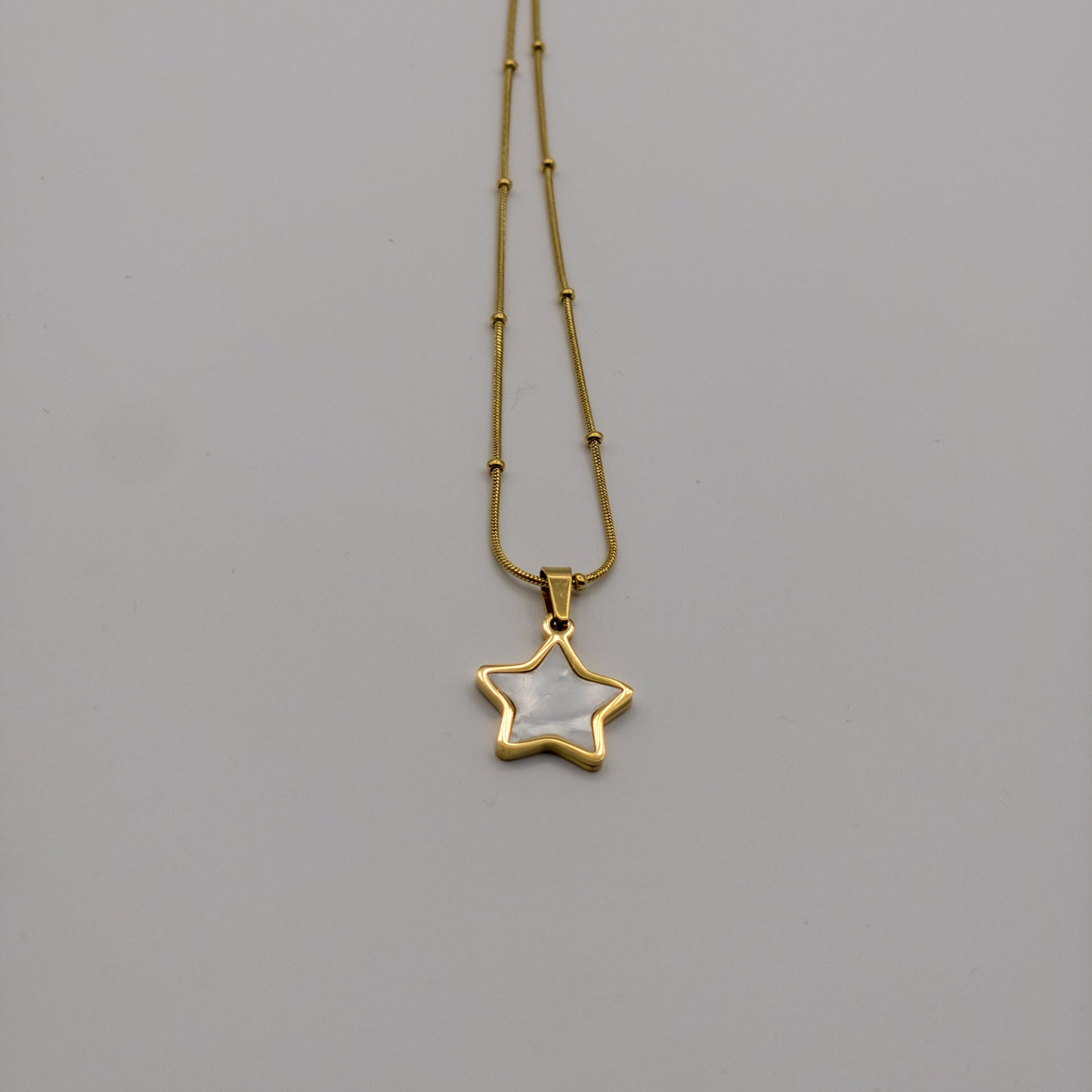 Nova Star Mother-of-Pearl Necklace (Anti-Tarnish)