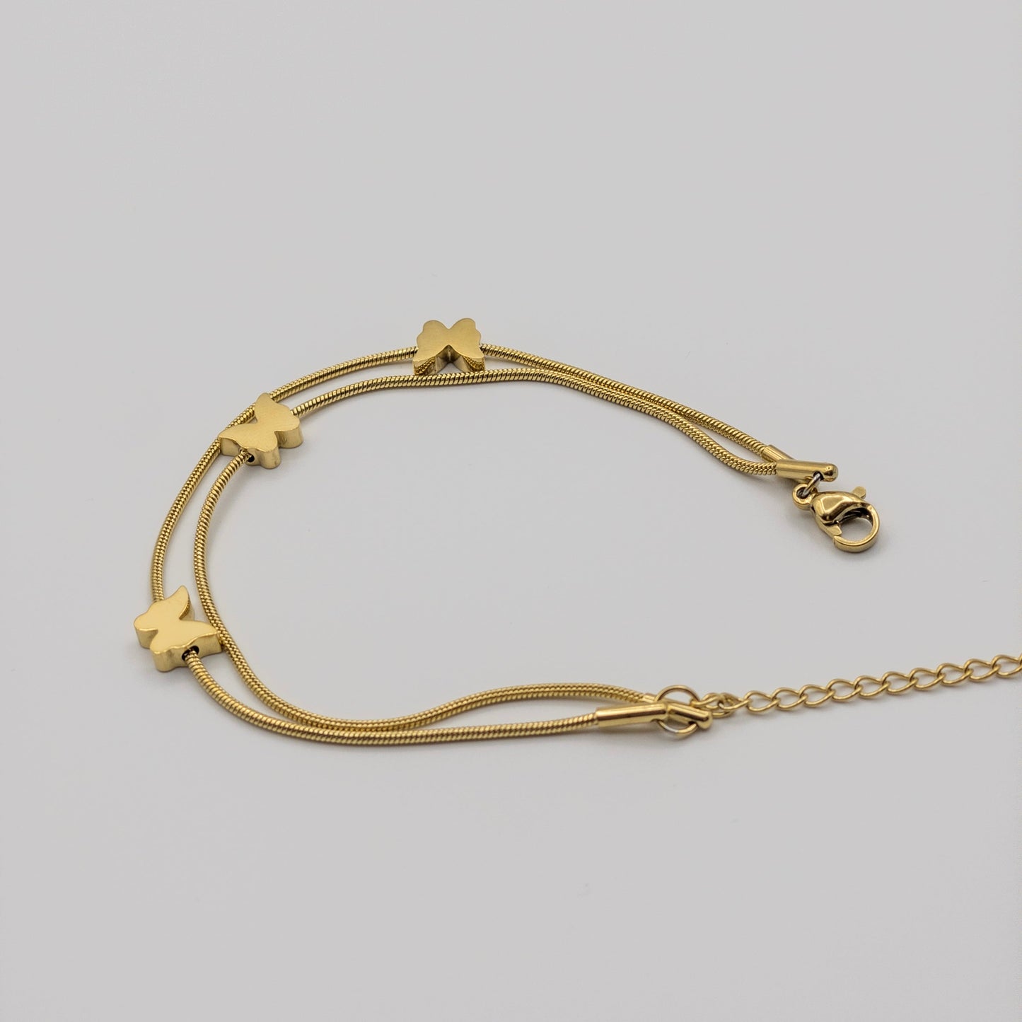 Mariposa Double-Layered Butterfly Bracelet (Anti-Tarnish)